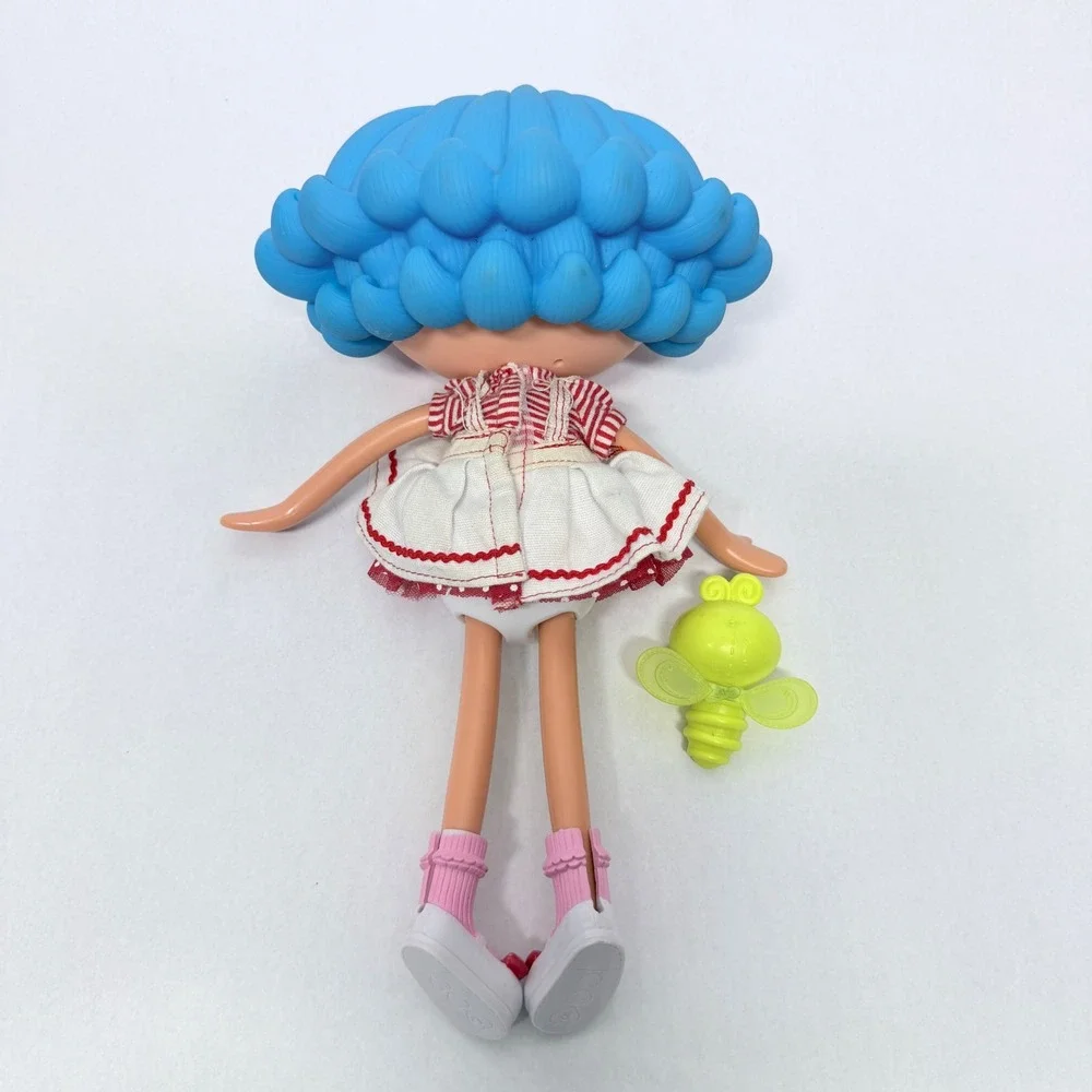 MGA Lalaloopsy Spot Splatter Splash 12 inch Doll Blue Hair with Pet Butterfly